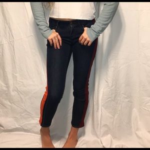 Custom Hokie Stripe Jeans